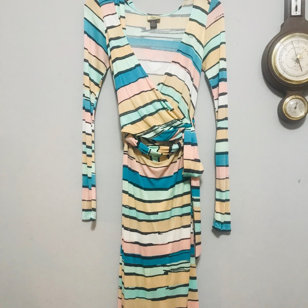 Issa London Long Sleeve Wrap Dress